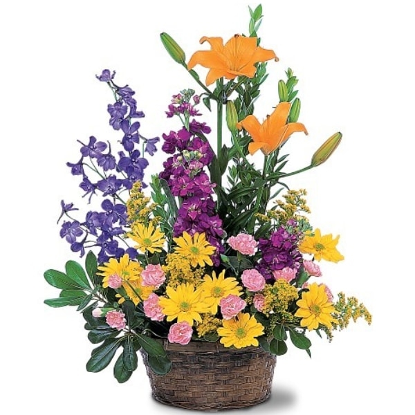 Basket of Mixed Flowers