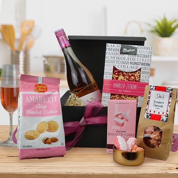 Pink and Rose Gift Basket