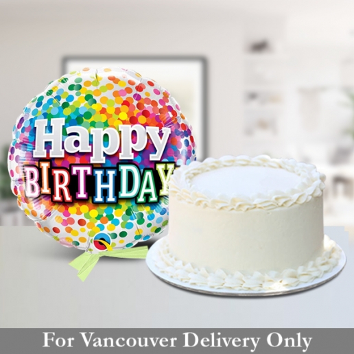 White Cake & Balloon